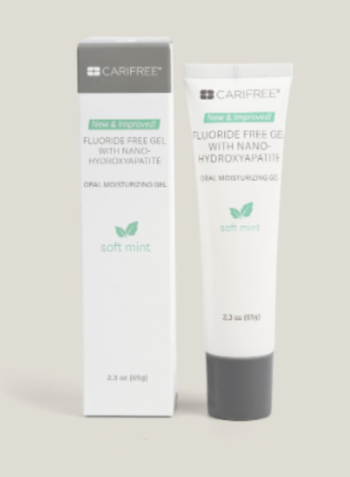 Carifree Fluoride Free Gel with Nano-Hydroxyapatite tube and box