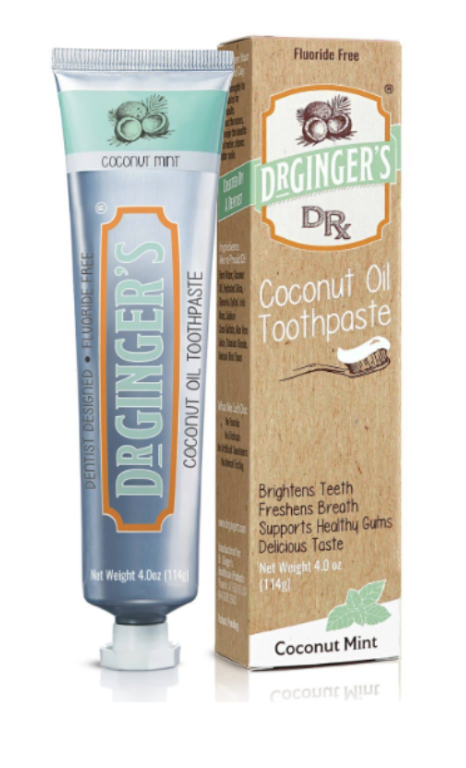 Dr. Ginger's Coconut Oil Toothpaste tube and box